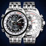 Men's Steel Belt, Diving, Fashion Personality and Versatility, Sports and Outdoors Electronic Watch