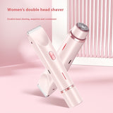 2 in 1 Hair Remover, Women's Double Head Shaver, Private Pubic Hair Trimmer, Electric Razor, Wet Dry Electric Body Hair Removing Tool