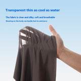 Summer New Ice Silk Men's Boxers, Mid Waist Solid Color Shorts (Pack of 2)