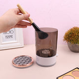 Eye Shadow Cleaning Tool, Portable Electric Makeup Brush Cleaner Machine with USB Charging Automatic Cosmetic Brush for Women