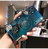 Retro Camera Phone Case with Wrist Strap Lanyard