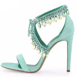 Stiletto Heel Rhinestone, Simple Women's Shoes