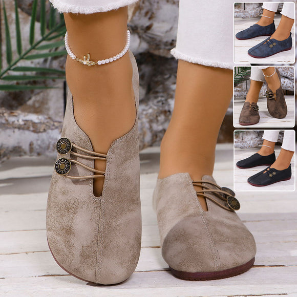 INS Square Toe Slip-on Sandals, Summer Fashion Soft Flat Shoes for Women