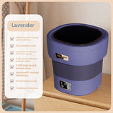 Folding Portable Undergarments Compatible, Small Washing Machine