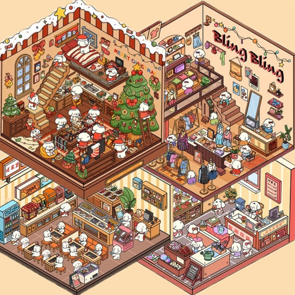 3D Landscaping Miniature Scene Stickers