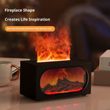 Fireplace Look, Desktop Colorful Simulation Flame Humidifier