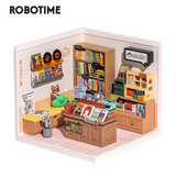 Robotime Rolife Super Creator Daily Plastic DIY Miniature House Cafe Energy Supply Store Building Block Sets
