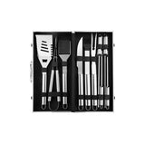 Aluminum Box Stainless Steel Grill Set, BBQ Barbecue Tools