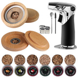 Smoker Kit with Torch, 6 Flavors Wood Chips Whiskey Smoker Kit, Birthday Bourbon Gifts for Men, Dad, Husband without Butane