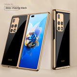 Foldable Screen Phone Case All-inclusive Electroplated Glass Shell