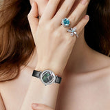 Women's Feather Waterproof Dial Belt Watch