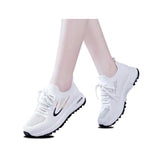 Versatile Flyknit Mesh Casual Sneakers Running Shoes for Young Women and Teens