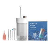 Oral Irrigator, Dental Portable Water Flosser Tips, USB Rechargeable 200ml Water Tank Flosser for Cleaning Teeth