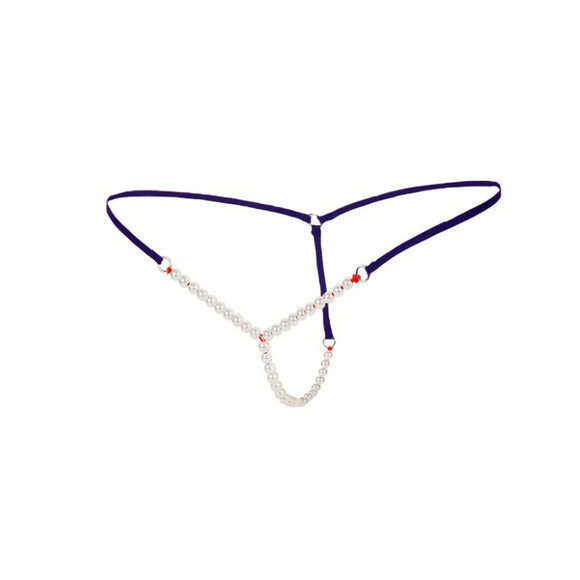 New Women's Ultra-fine, Sexy Pearl Massage, T-back, Hot Underwear