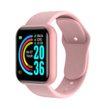 Compatible with iPhone, Y68 Color Screen, Heart Rate, Blood Pressure, Blood Oxygen, Smart Bracelet