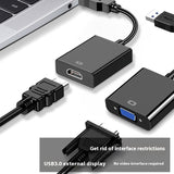 USB to HDMI Adapter – Aluminum Alloy HD Video Converter Cable