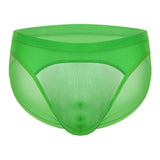 Men's Low Waist Transparent Mesh Briefs