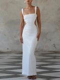 Sequin Sling, Square Collar, Backless Dress or Skirt