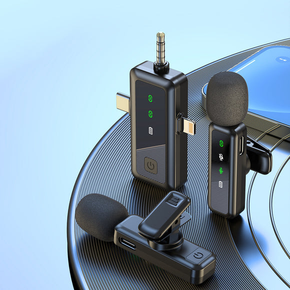 Wireless Collar Clip, Three-in-one Mobile Phone Computer Microphone