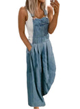 Sexy Women’s Suspender Jumpsuit – Casual Stitching Detail Fashion Overalls