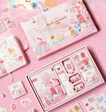 Purple Fairy Tale Notebook Gift Box with Stickers, Tape & Handbook Set