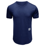 Men’s Solid Color Sports T-shirt – Loose Fit, Short Sleeve Casual Tee