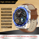Waterproof, Multi-functional Ultra-thin-16, Large Screen, Heart Rate, Blood Pressure Monitoring, Bluetooth Calling, Smartwatch