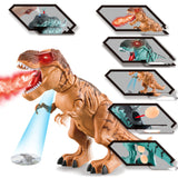 Water Spray and Egg Laying, Children's Dinosaur Toy with Light and Sound Effect