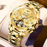 Luxury Men's Hollow Automatic Mechanical Waterproof Tide Watch