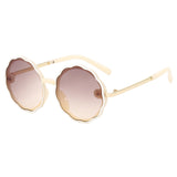 Children’s Vintage Round Sunglasses with Wave Frame