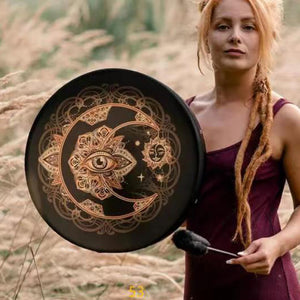 Tree of Life Siberian Drum, Handmade Finish Crafts Shaman Gift