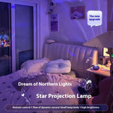 Little Flying Saucer, Starry Sky Northern Lights Projection Lamp