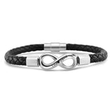 To my Man Love you Forever and Always Infinity - Leather Bracelet for Husbands, Dad and Sons