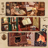 Small Frame Book Stand Assembled Model, Miniature DIY Cottage