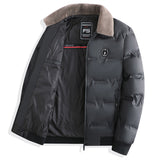 Men's Fur Collar All-matching Warm, Winter Cotton-padded Jacket