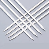 Stainless Steel Wooden Handle Barbecue Sticks
