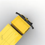 Yellow Truck Model, Small Particle Building Blocks Toy
