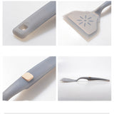 Heat-resistant Silicone Frying Spatula – Wide Mouth Non-stick Cooking Turner (Pack of 2)