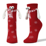 Couple Magnetic Handle Cute Christmas Socks