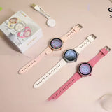 Luxury Diamond Smartwatch HD Display – Stylish Fashion Watch for Women