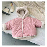 Children's Fleece-lined Furry Coat