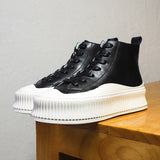 Thick-soled High-top Casual Shoes