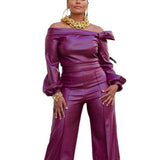 Personality Fashion Leather Suit for Women
