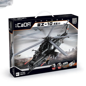 Double Eagle Click C61005 Wuzhi 10 Helicopter Building Blocks, Remote Control Machinery Group, Small Particle Assembled Model Toy