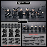 Military Building Blocks Doll, Assembled Desert Army