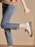 Deep Cut Thick Heel Shoes for Women