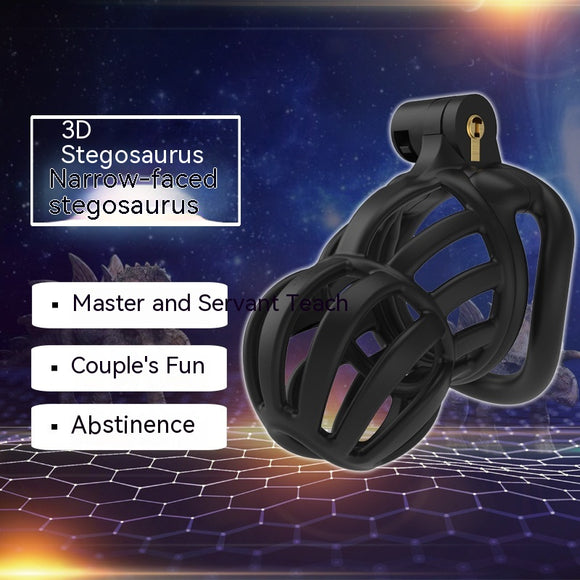 Black Chastity Lock, Breathable Men's Cobra Curve Ring