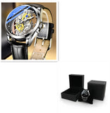 Gold Skeleton Vintage Automatic Quartz Men's Watches, Top Brand Luxury Tool