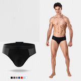 Men's Ice Silk, Hollow Mesh, Mid Waist Briefs