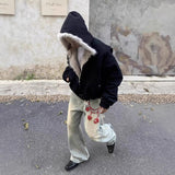 Short Warm Thick Fur Collar Jacket for Men